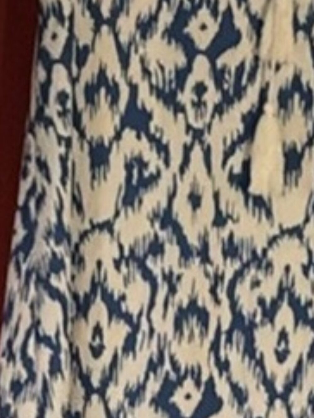 Blue and White Maxi Dress